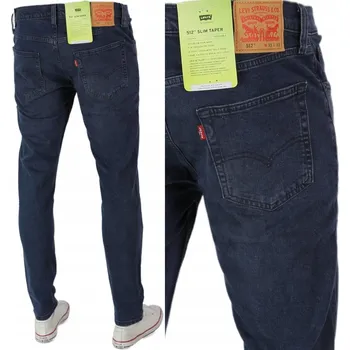 LEVI'S 512 TAPER SLIM DŽÍNY STŘÍH TAPERED ZÚŽENÉ "DARK INDIGO" _ W36 L32
