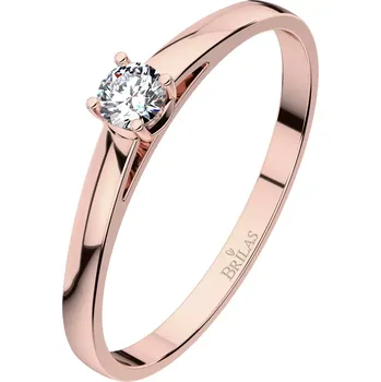 Prsten Diona Red - jemný zásnubní prsten z růžového zlata