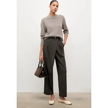 Dámské kalhoty Kalhoty Answear.LAB PN144.TOS hnědá 88X, vel. XL