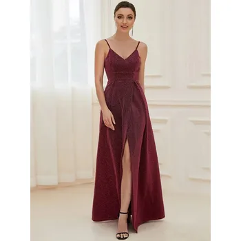 Dámské šaty Ever Pretty dlouhé bordové šaty 50120 *Velikost: L / 40 / 08 / 12