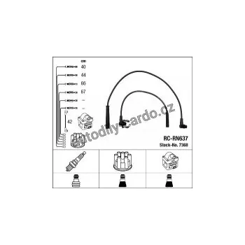 Zapalovací kabel Sada kabelů pro zapalování NGK RC-RN637 - RENAULT
