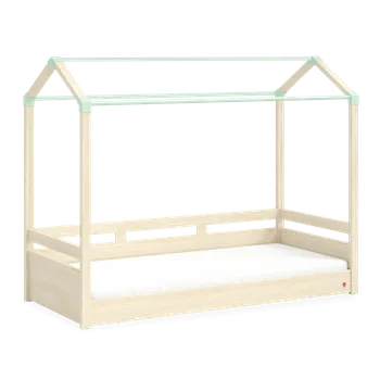 Dětská postel Čilek Dětská postel domeček s matrací 90x200 cm Montes Natural