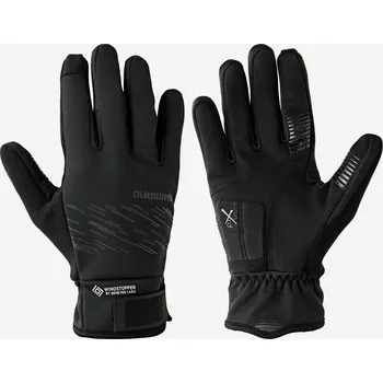 Cyklistické rukavice SHIMANO Zateplené cyklistické rukavice Windstopper® Gore-Tex Labs M
