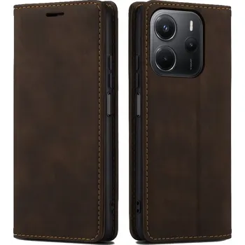 Pouzdro na mobilní telefon Flipové pouzdro Radian pro Xiaomi Redmi Note 14 5G, hnědé