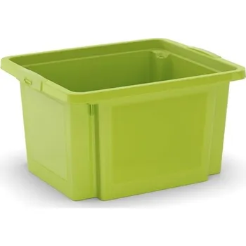 Úložný box Plastový H box, 25 l, v x š x h: 23 x 42 x 35 cm, zelená