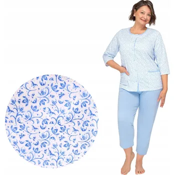 Dámské pyžamo Martel dámské pyžamo bavlna modré velikost M