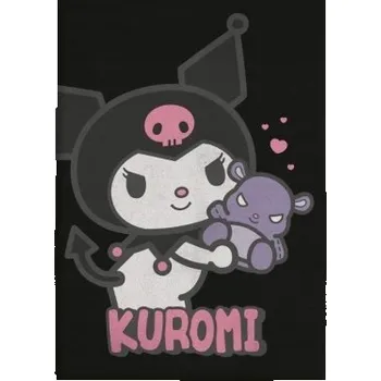 Dětská deka KUROMI HELLO KITTY PLYŠOVÁ DEKA heboučká přehoz 110x150cm