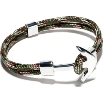 Náramek Pánský provázkový náramek s kotvou 13