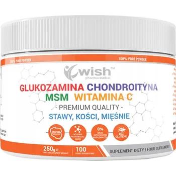 Kloubní výživa WISH GLUKOSAMIN, CHONDROITIN, MSM, VITAMÍN C 250G