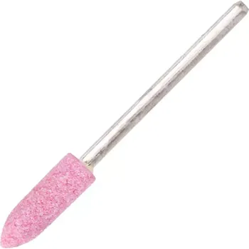 Přípravek na nehty Kameninová fréza na nehty – brusný nástavec VELKÝ OVÁL no.1 (růžový kameninový nástavec) (Kameninový nástavec na brusku)