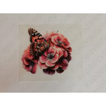 Nažehlovací obrázek na folii - motýl č.6 - 6 x 6 cm