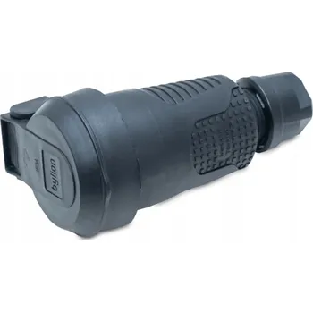 Elektrická zásuvka Přímá zástrčka Francouzský typ - černý