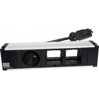 Elektrická zásuvka Zásuvková lišta Bachmann CONI 1x 230V + 2x USB + 2x RJ45