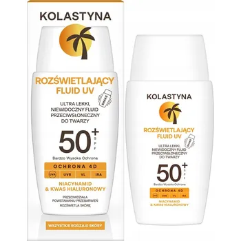Přípravek na opalování Kolastyna Ultra Lehký Rozjasňující Fluid na Obličej SPF 50 Nikotinamid 50 ml