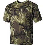 MFH® (Max Fuchs®) Bavlněné tričko US army MFH® s krátkým rukávem, Barva: Vzor 95 woodland , Velikost: XXL