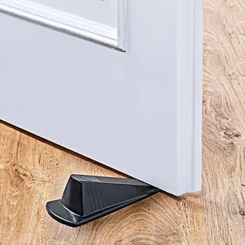 Zarážka do dveří Klín černá 16,8 x 8,4 x 3,2 cm. Hmotnost 106 g