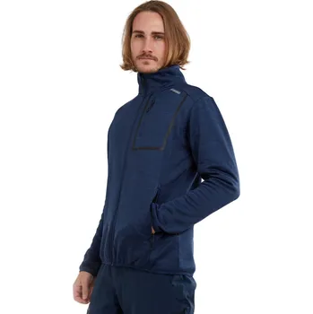 Pánská mikina Pánská lyžařská mikina se zipem FUNDANGO-Jefferson Fleece Jacket-486-patriot blue Modrá S