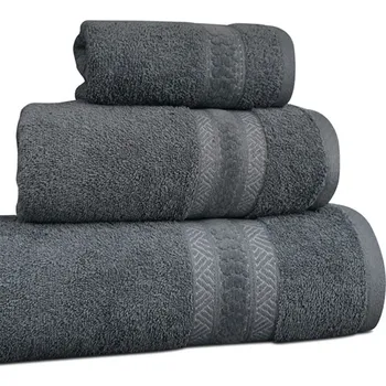 Ručník Jahu , s.r.o. Set ručníků a osušky 3ks Berger 450g/m2 šedá/grey