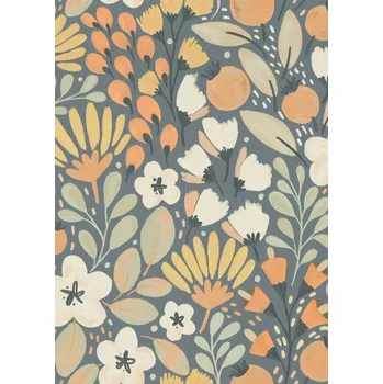 DIMEX | Vliesová tapeta na zeď WPE-902441 | 0,53 x 10,05 m | žlutá, oranžová, modrá + Žlutá, oranžová, modrá vliesová tapeta na stěnu WPE-902441 v rozměru 0,53 x 10,05 m