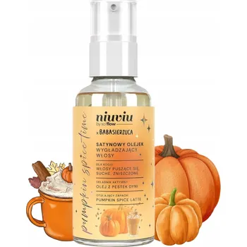 Vlasová regenerace Niuviu x babasierzuca Pumpkin Time vyhlazující olej na vlasy 50 ml