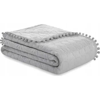 Prostěradlo Přehoz na postel AmeliaHome polyester 240 cm x 260 cm šedý