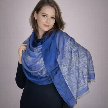 Šála Šál Pašmína - Belora - Modrá