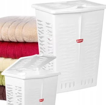 Koš na prádlo Volně stojící koš na prádlo BranQ 42l bílý