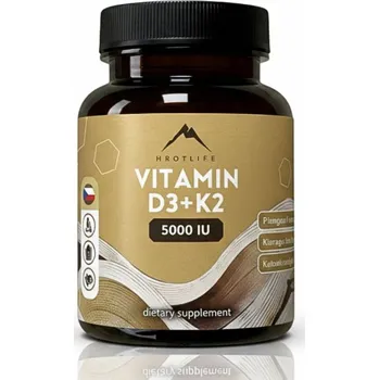 Vitamín D3 + K2 5000 IU Hrotlife 90 kapslí