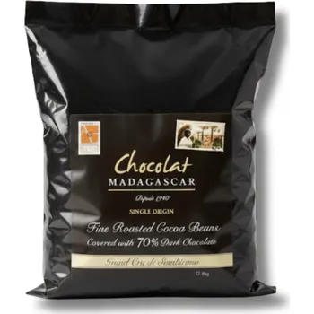 Čokoláda Chocolat Madagascar | Pražené boby v 70% hořké čokoládě single origin • tree-to-bar & raise trade čokoláda • zdroj antioxidantů • nealkalizované kakao • 1 kg