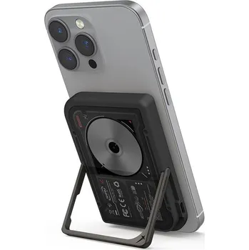 Powerbanka SKINARMA Nexus Nova MagSafe powerbanka se stojánkem, USB-C, PD (5000 mah) černá