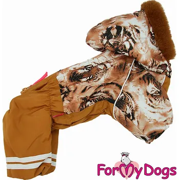 Obleček pro psa FOR MY DOGS Overal TIGER BROWN, hnědý Velikost: 12/S