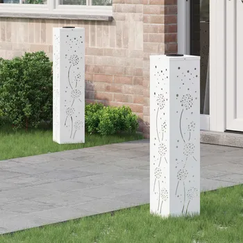 Venkovní osvětlení Solární LED Cestovní Světlo 2 pcs Bílá Studeně válcovaná ocel
