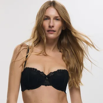 Podprsenka Reserved - Balkónová podprsenka s krajkou - černý - 218EZ-99X - 218EZ-99X-75A