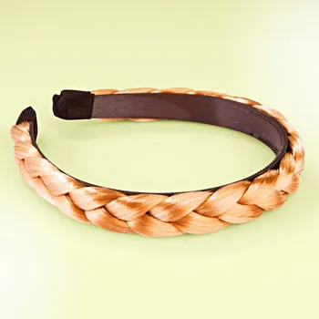 Čelenka Čelenka se zaplétaným copem měděná blond Délka 48 cm, šířka 1,8 cm