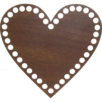 Pro Háčkování Dno na košík dekor ořech srdce Ø 15 cm 2. jakost