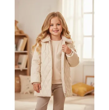 Dívčí bunda Dlouhá prošívaná koženková trendy větrovka Mayoral - 1504445066 Veľkosť: 140