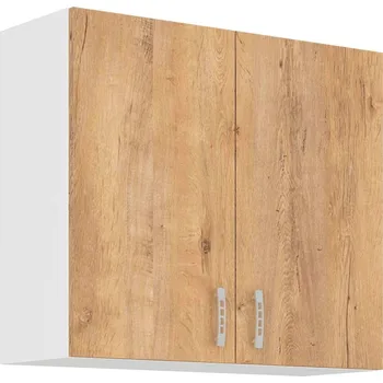 Kuchyňská linka ESTRELLA, horní skříňka 80 G-72 2F, korpus: bílá, dvířka: dub lefkas + vyzvednutí ZDARMA