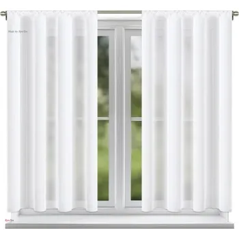 BytoTex Voálová záclona s řasící páskou Nani 2x145x180 cm, cena za 2 ks