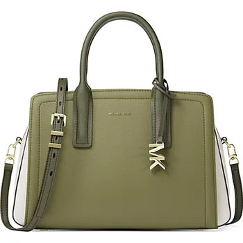Michael Kors Laila medium color block kožená kabelka zelená multi + doprava zdarma