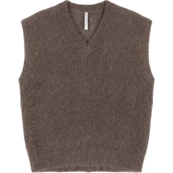 Dámský svetr IMPERIAL Soft Brown vesta Univerzální Hnědá