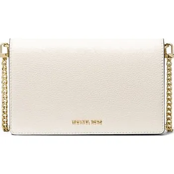 Michael Kors kožená crossbody kabelka překlápka krémová + doprava zdarma