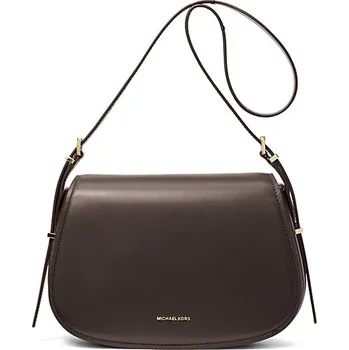 Michael Kors Lydia medium kožená kabelka hnědá čokoláda + doprava zdarma