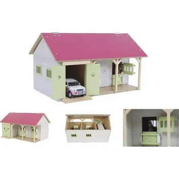 Stáj pro koně se 2 boxy a garáží, 1:32 (bez obsahu)