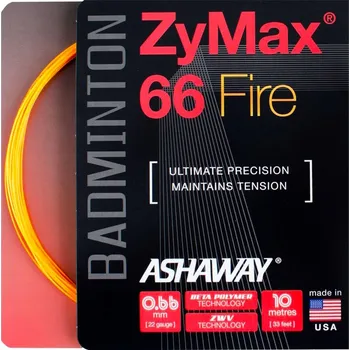 Badmintonový výplet Badmintonový výplet Ashaway Zymax 66 Fire Orange Set