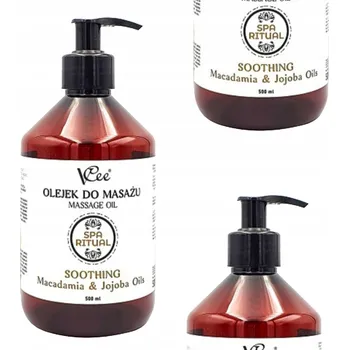 Masážní přípravek VCee Spa Ritual Zklidňující masážní olej na tělo s makadamiovým a jojobovým olejem 500 ml