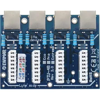 Přepěťová ochrana Modul LAN s přepěťovou ochranou ECO s ochranou PoE EWIMAR PTU-54-ECO/PoE