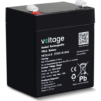 Trakční baterie AGM Voltage 12V 5.0Ah VE12-5.0