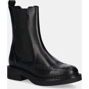 Dámská zimní obuv Kožené kotníkové boty Twinset 242TGT090.00006 černá 99X, EUR 36