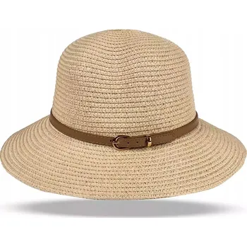Klobouk Agrafka slaměný klobouk béžový univerzální velikost
