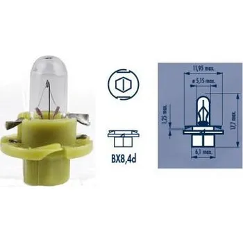 Žárovka Žárovka, osvětlení přístrojové desky Narva BAX 1,3 W 170473000